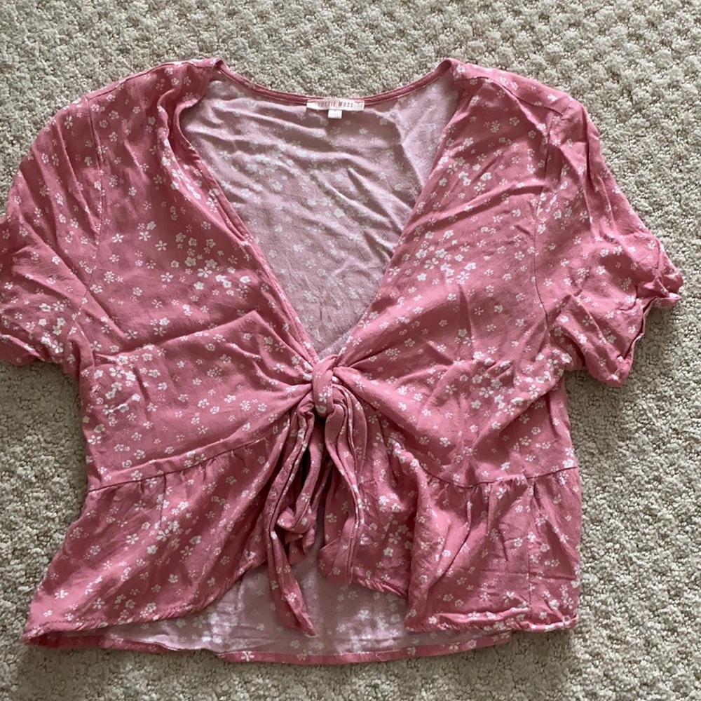 Pacsun Tie Front Blouse